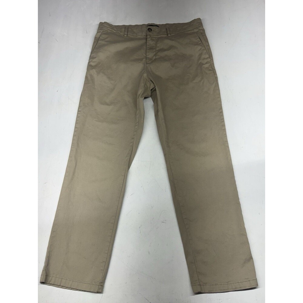 Banana Republic Tan Khaki Pants Athletic Build Chinos Work Casual Measure 36x30